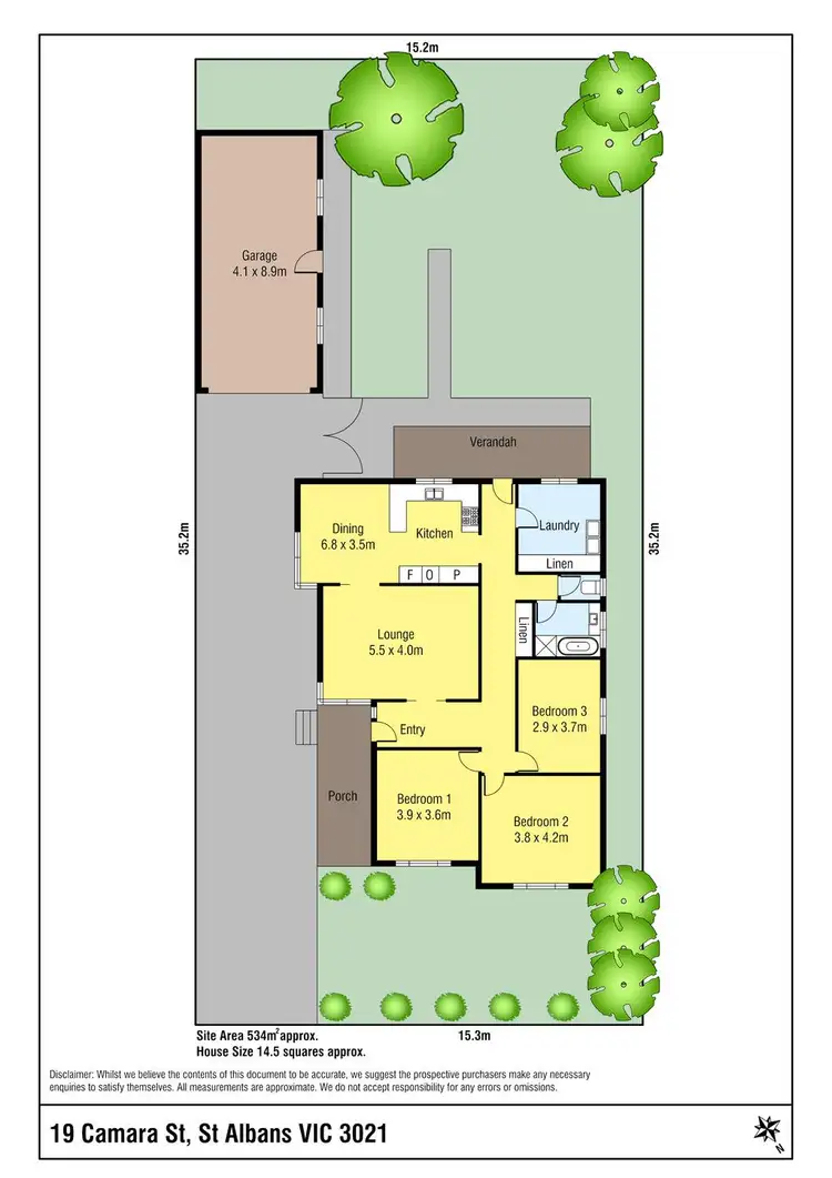 Floorplan of Homely house listing, 19 Camara Street, St Albans VIC 3021