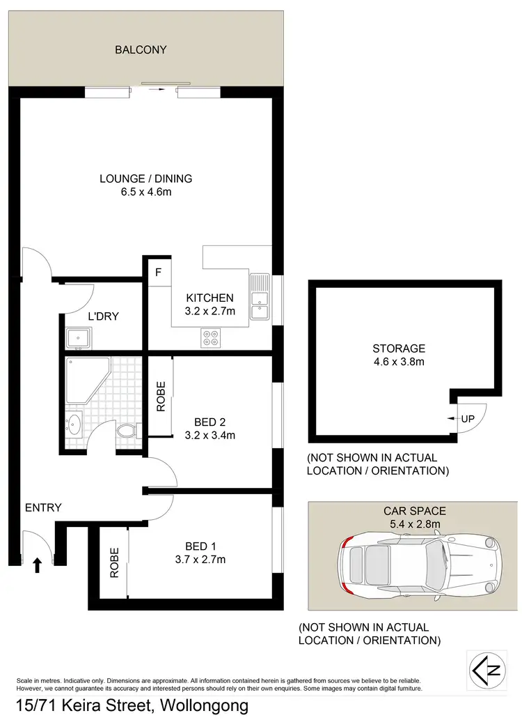 Floorplan of Homely unit listing, 15/71 Keira Street, Wollongong NSW 2500