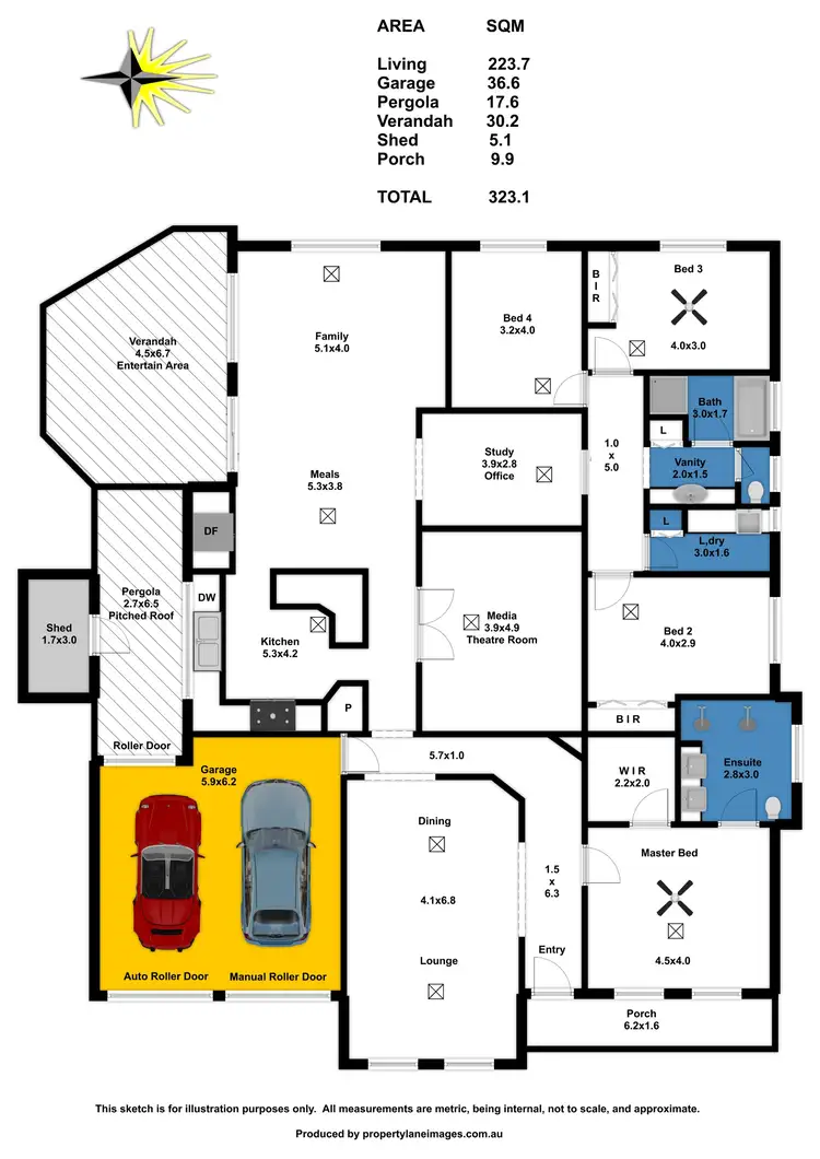 Floorplan of Homely house listing, 6 Denison Court, Hewett SA 5118