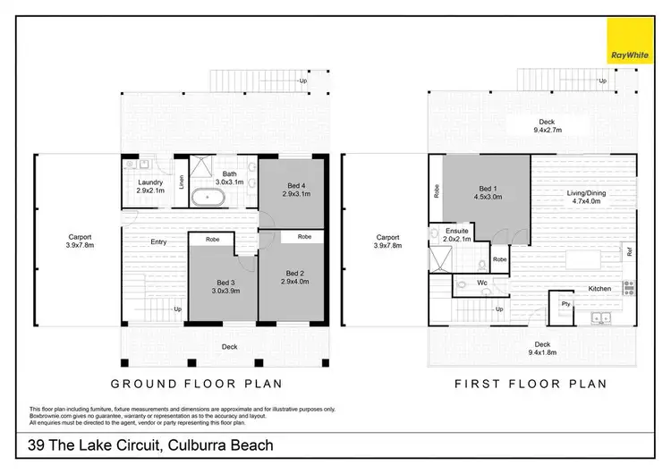 Floorplan of Homely house listing, 39 The Lake Circuit, Culburra Beach NSW 2540