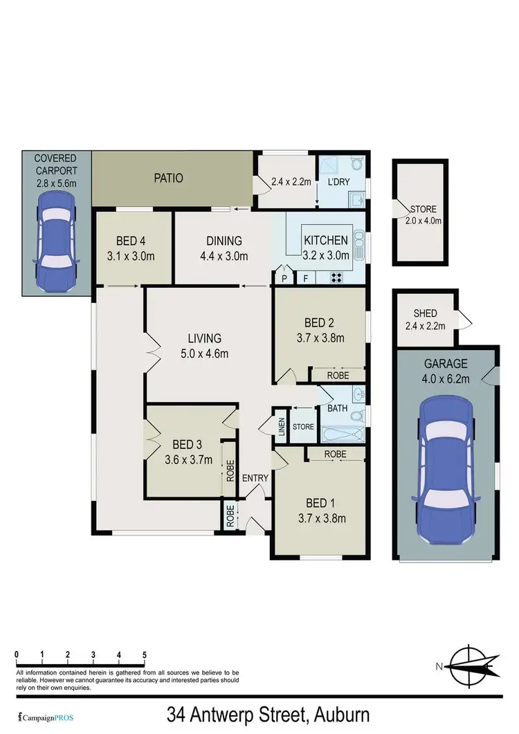Floorplan of Homely house listing, 34 Antwerp Street, Auburn NSW 2144