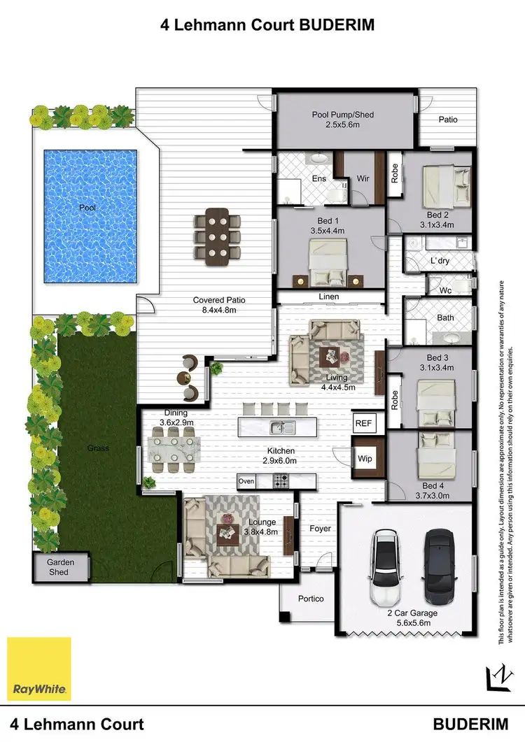 Floorplan of Homely house listing, 4 Lehmann Court, Buderim QLD 4556