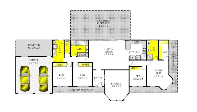 Floorplan of Homely house listing, 2-4 Marina Court, Lara VIC 3212