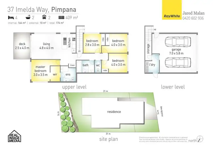 Floorplan of Homely house listing, 37 Imelda Way, Pimpama QLD 4209