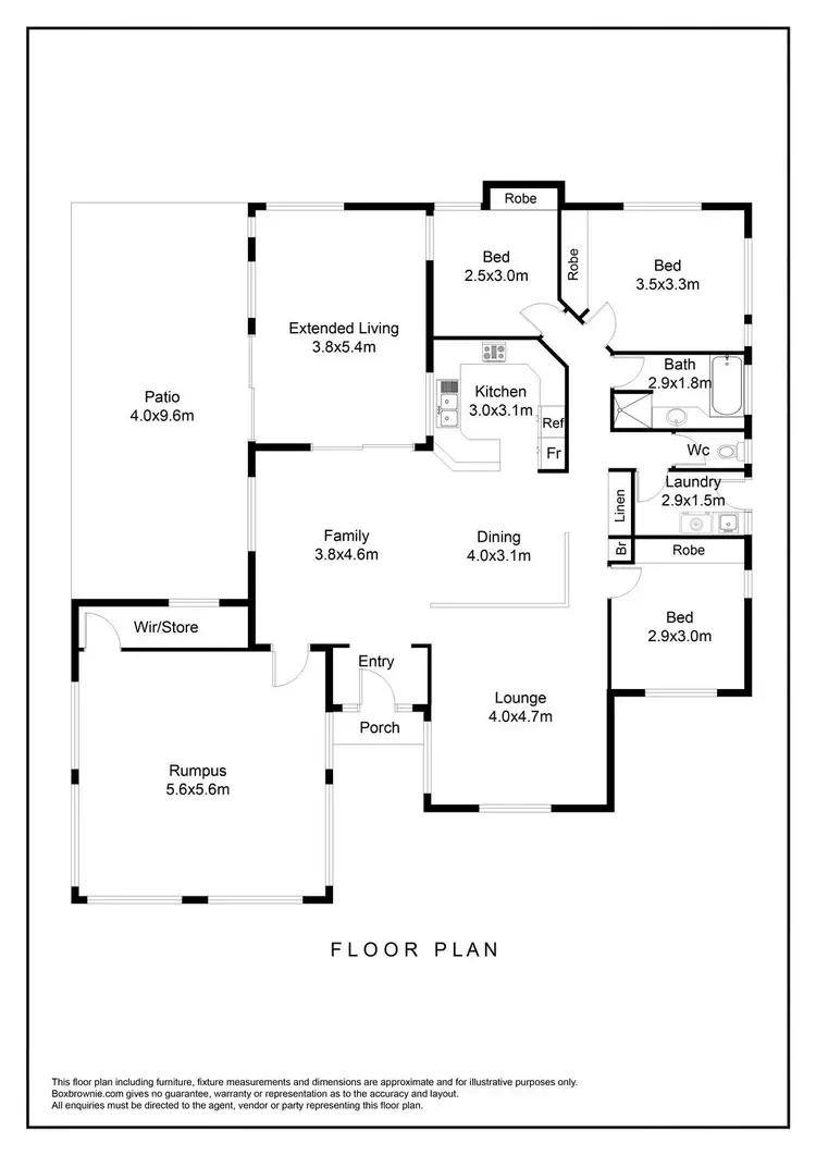 Floorplan of Homely house listing, 20 Eaton Circle, Kirwan QLD 4817