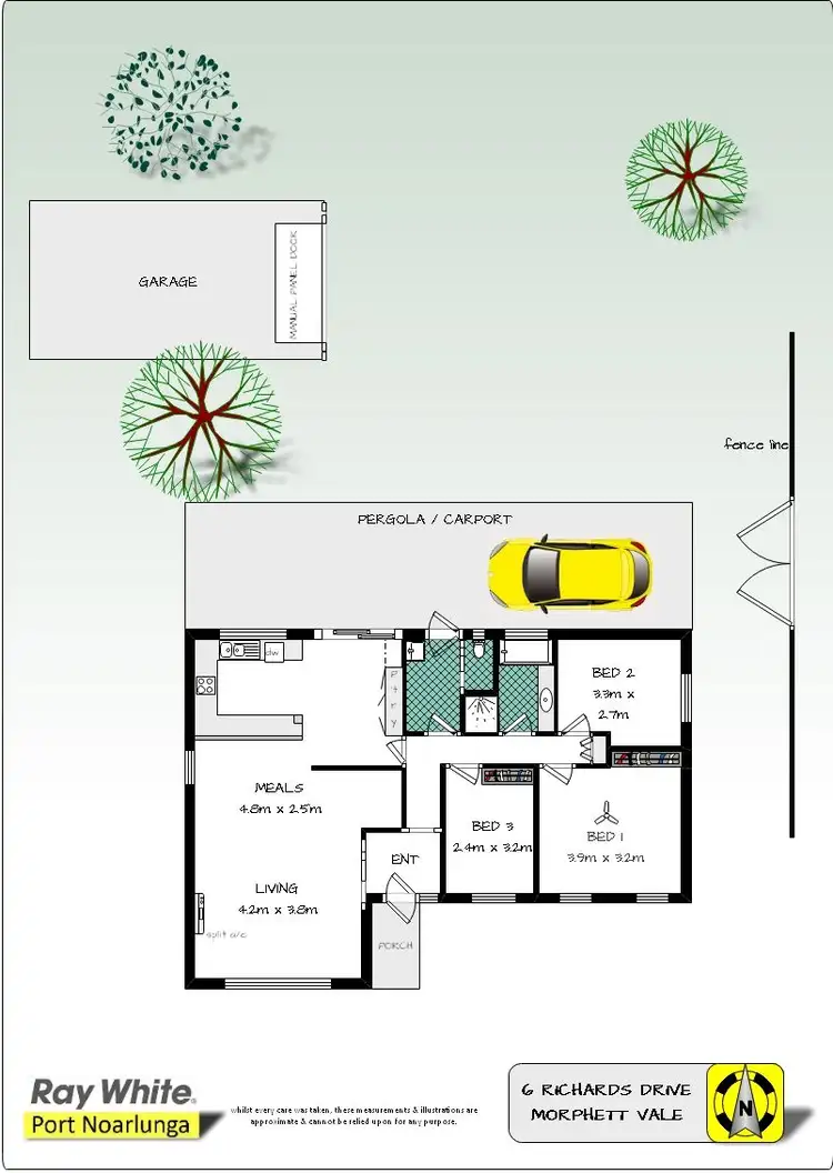 Floorplan of Homely house listing, 6 Richards Drive, Morphett Vale SA 5162