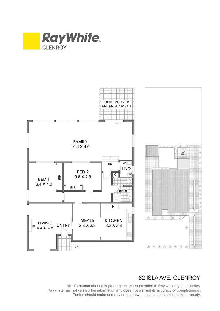 Floorplan of Homely house listing, 62 Isla Avenue, Glenroy VIC 3046