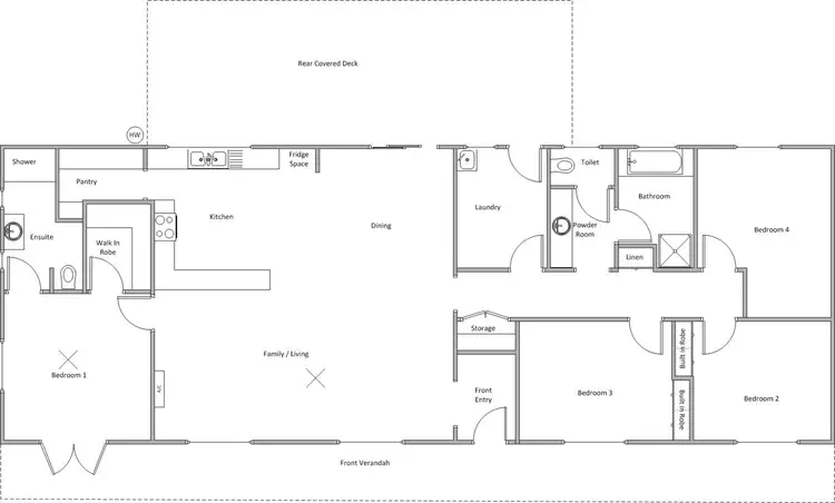 Floorplan of Homely house listing, 8 Dease Street, Coobowie SA 5583