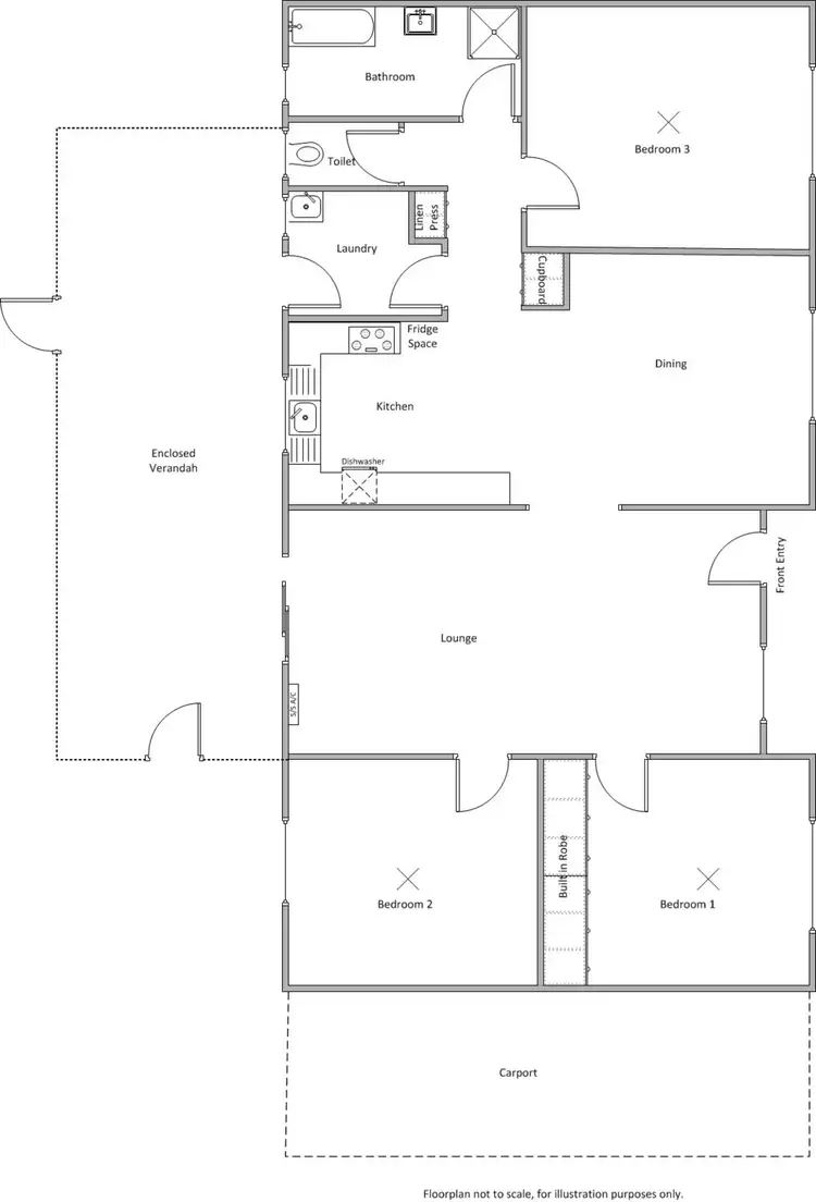 Floorplan of Homely house listing, 7 Dease Street, Coobowie SA 5583