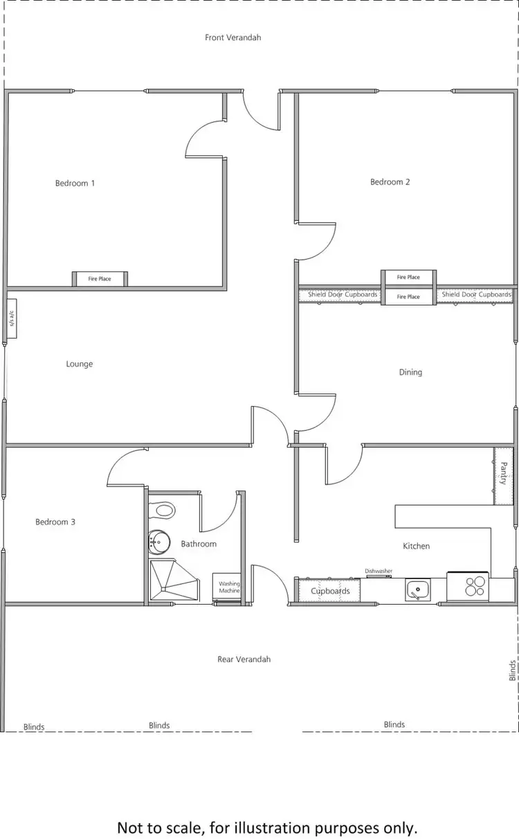 Floorplan of Homely house listing, 36 Edithburgh Road, Yorketown SA 5576