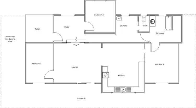 Floorplan of Homely house listing, 8 First Street, Wool Bay SA 5575