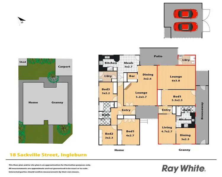 Floorplan of Homely house listing, 18 Sackville Street, Ingleburn NSW 2565