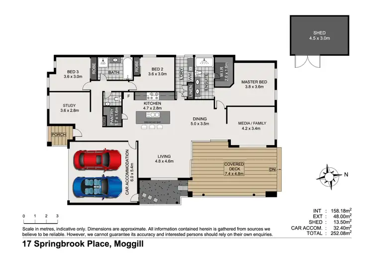Floorplan of Homely house listing, 17 Springbrook Place, Moggill QLD 4070