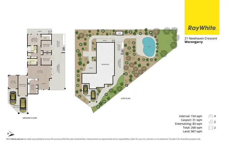 Floorplan of Homely house listing, 21 Newhaven Crescent, Worongary QLD 4213