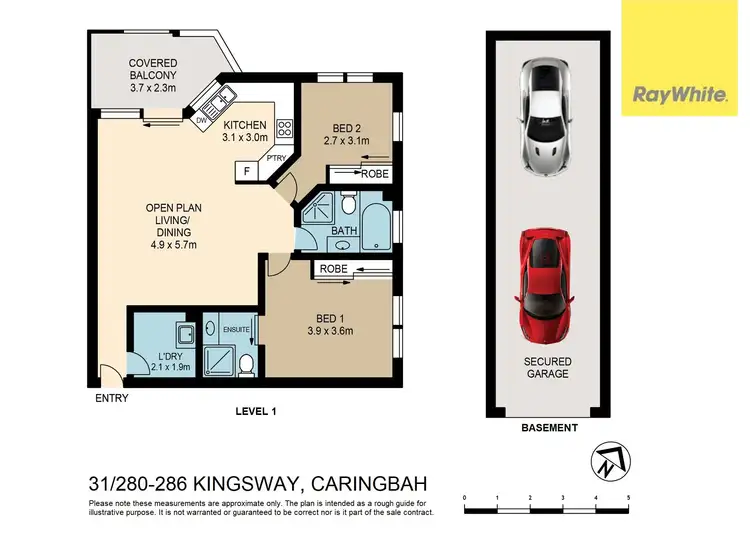 Floorplan of Homely apartment listing, 31/280-286 Kingsway, Caringbah NSW 2229