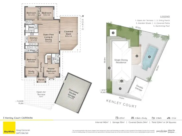Floorplan of Homely house listing, 3 Kenley Court, Carrara QLD 4211