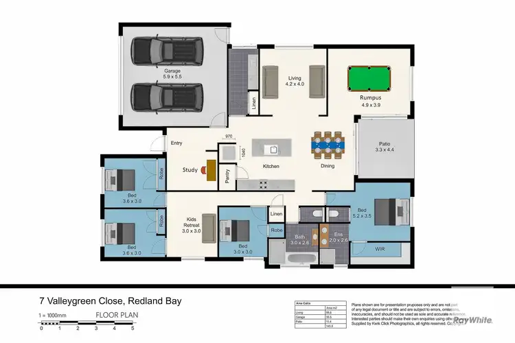 Floorplan of Homely house listing, 7 Valleygreen Close, Redland Bay QLD 4165
