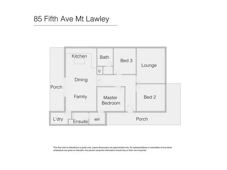 Floorplan of Homely house listing, 85 Fifth Avenue, Mount Lawley WA 6050