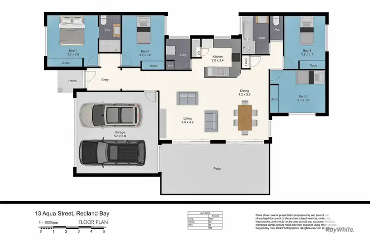 Floorplan of Homely house listing, 13 Aqua Crescent, Redland Bay QLD 4165