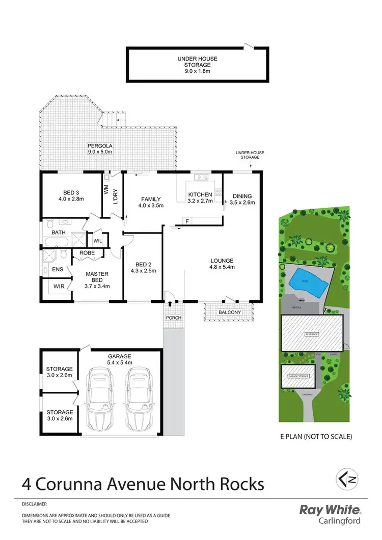 Floorplan of Homely house listing, 4 Corunna Avenue, North Rocks NSW 2151