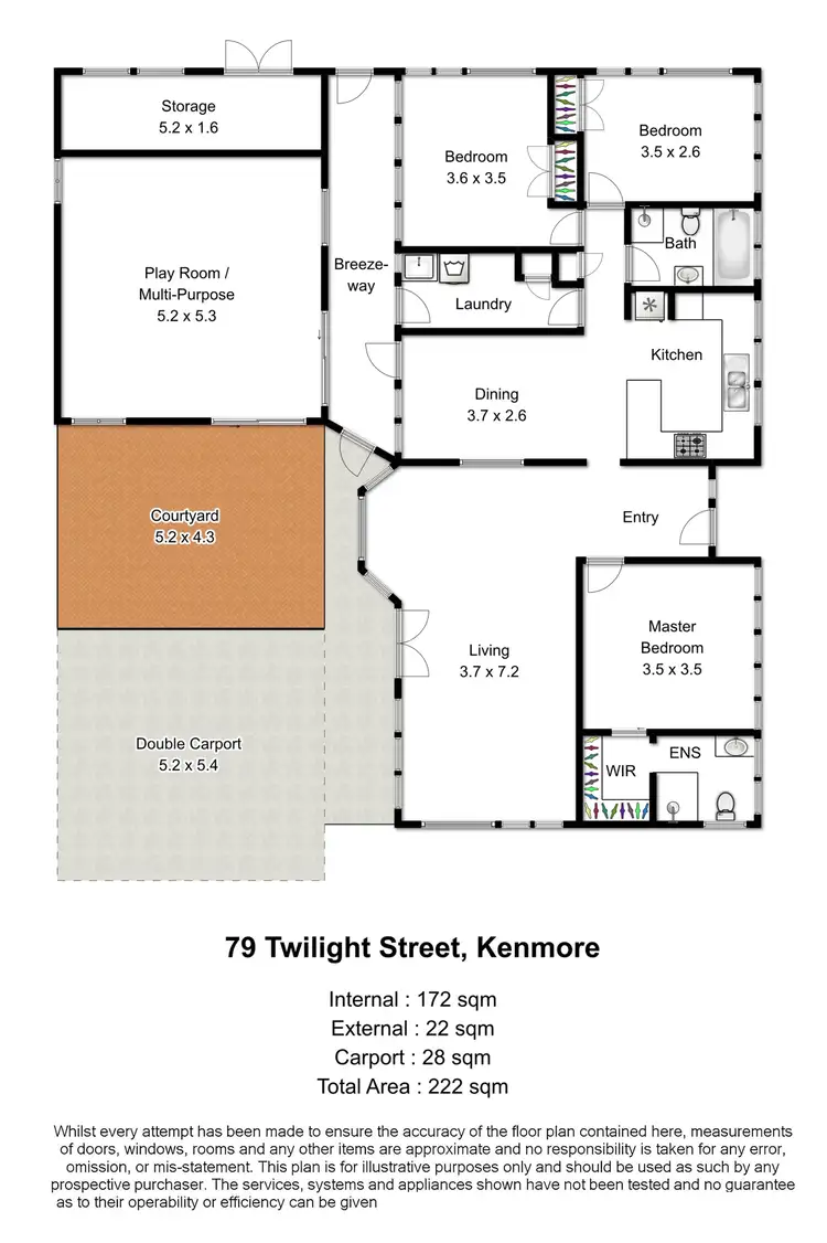 Floorplan of Homely house listing, 79 Twilight Street, Kenmore QLD 4069