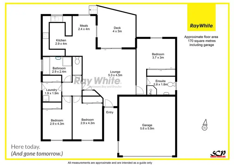 Floorplan of Homely house listing, 1A Crest Crescent, Moruya Heads NSW 2537