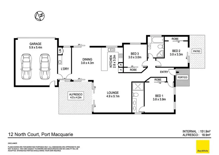 Floorplan of Homely house listing, 12 North Court, Port Macquarie NSW 2444