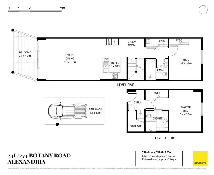 Floorplan of Homely apartment listing, 23L/274 Botany Road, Alexandria NSW 2015