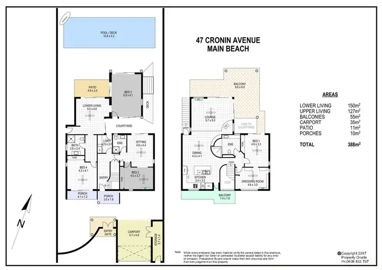Floorplan of Homely house listing, 47 Cronin Avenue, Main Beach QLD 4217