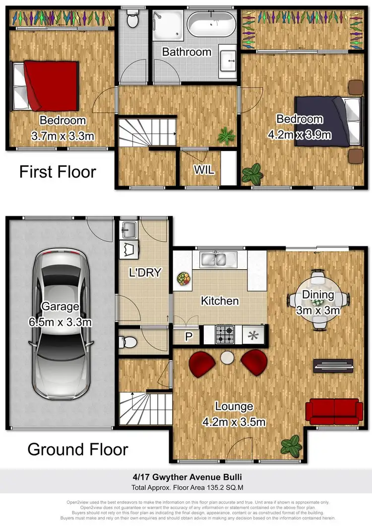 Floorplan of Homely townhouse listing, 4/17 Gwyther Street, Bulli NSW 2516