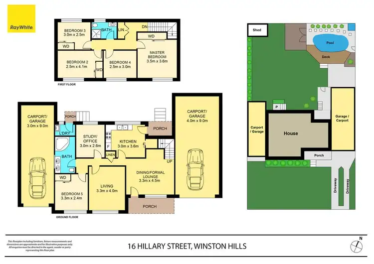Floorplan of Homely house listing, 16 Hilary Street, Winston Hills NSW 2153