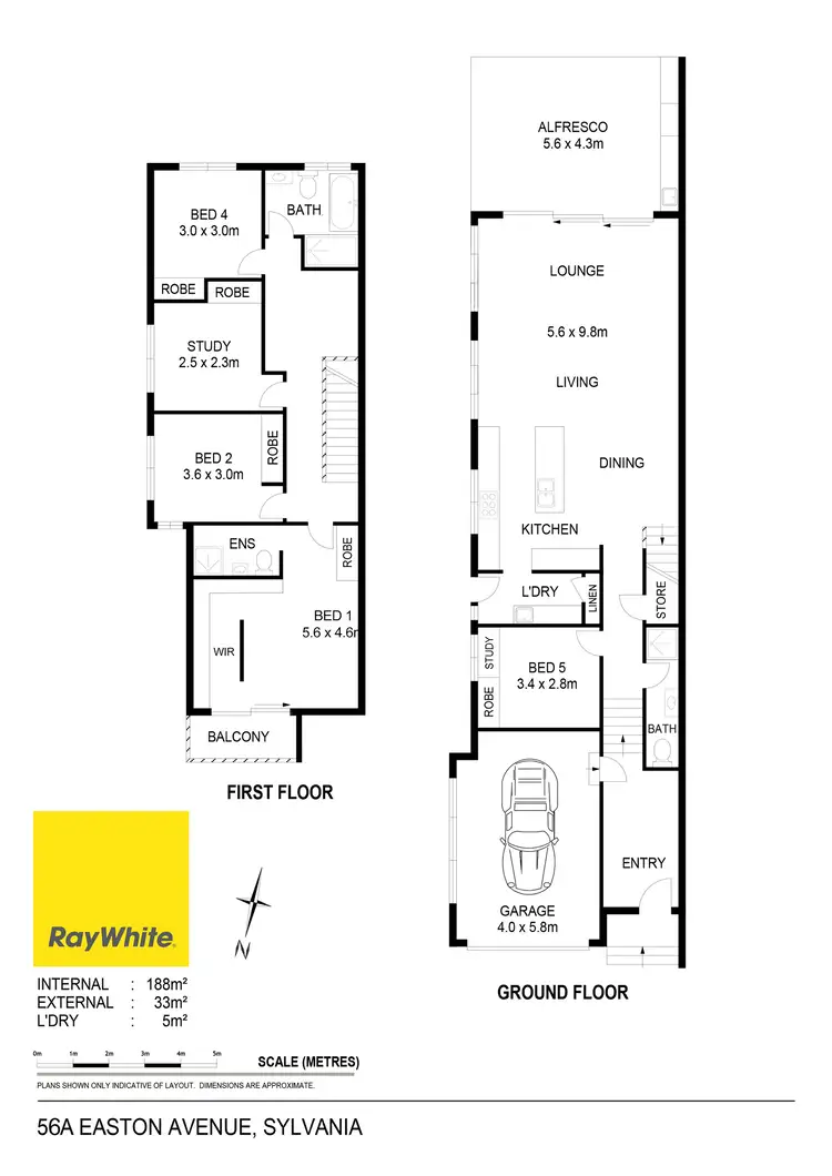 Floorplan of Homely semi-detached listing, 56a Easton Avenue, Sylvania NSW 2224