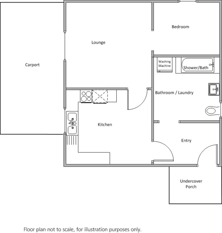 Floorplan of Homely house listing, 8 Elizabeth Street, Yorketown SA 5576