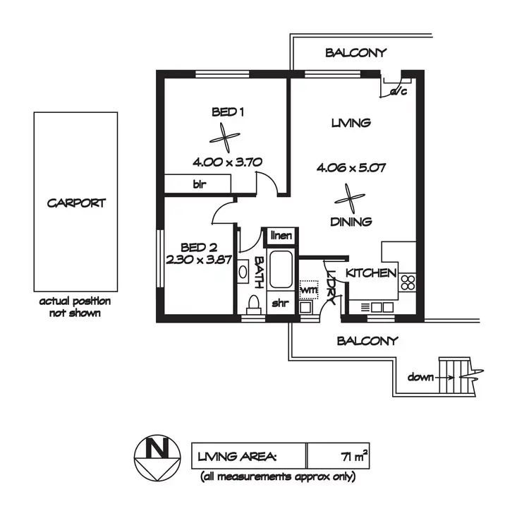 Floorplan of Homely unit listing, 3/10 Robert Avenue, Broadview SA 5083