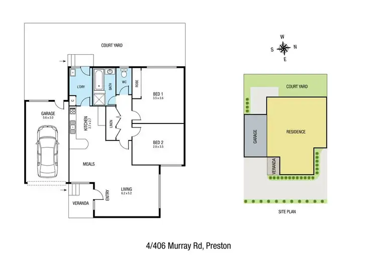 Floorplan of Homely unit listing, 4/406 Murray Road, Preston VIC 3072