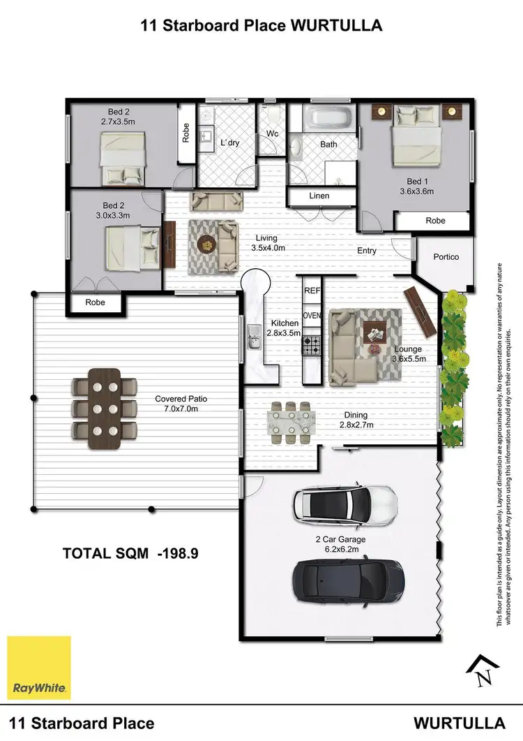 Floorplan of Homely house listing, 11 Starboard Place, Wurtulla QLD 4575