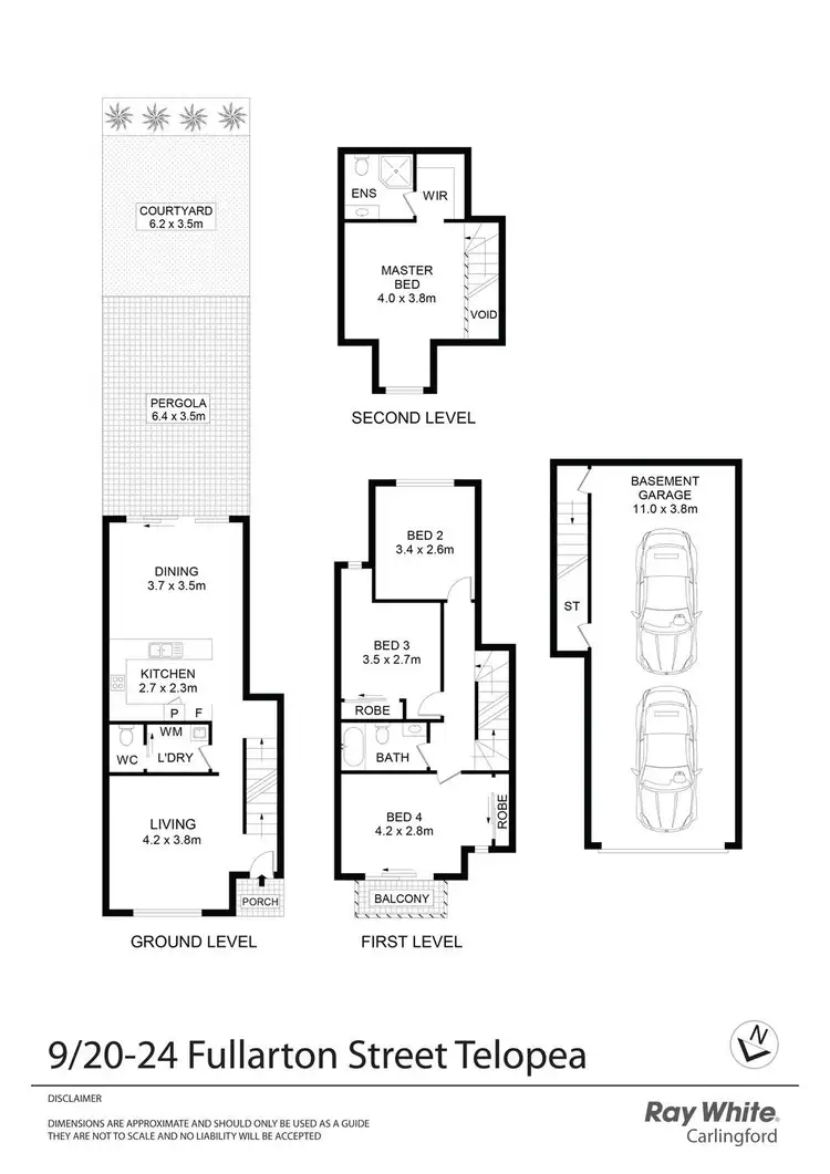 Floorplan of Homely townhouse listing, 9/20-24 Fullarton Street, Telopea NSW 2117