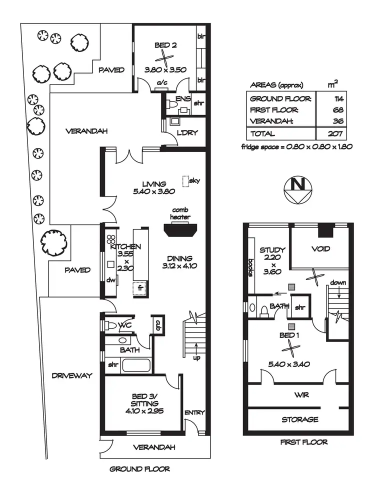 Floorplan of Homely house listing, 3A Oxford Street, Hackney SA 5069
