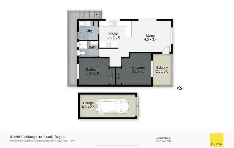 Floorplan of Homely unit listing, 5/498 Coolangatta Road, Tugun QLD 4224