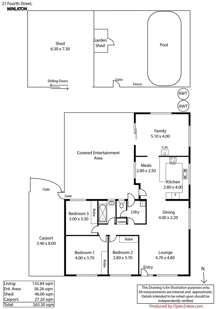 Floorplan of Homely house listing, 21 Fourth Street, Minlaton SA 5575