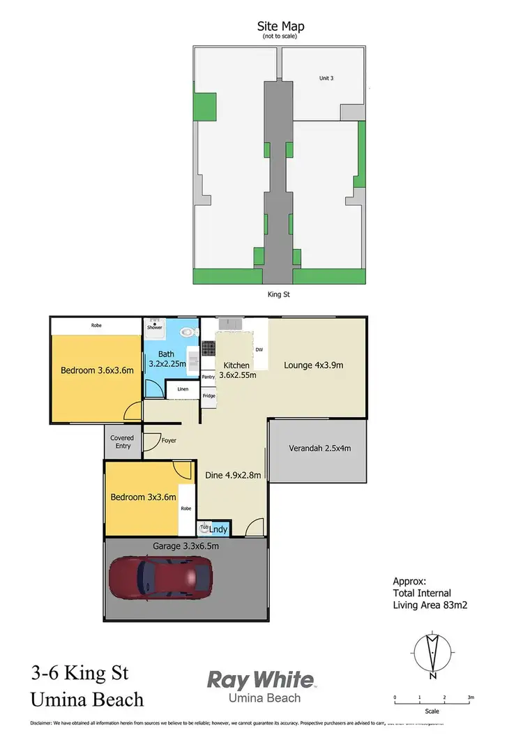 Floorplan of Homely villa listing, 3/6 King Street, Umina Beach NSW 2257