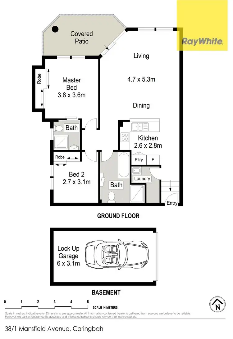 Floorplan of Homely apartment listing, 38/1-7 Mansfield Avenue, Caringbah NSW 2229