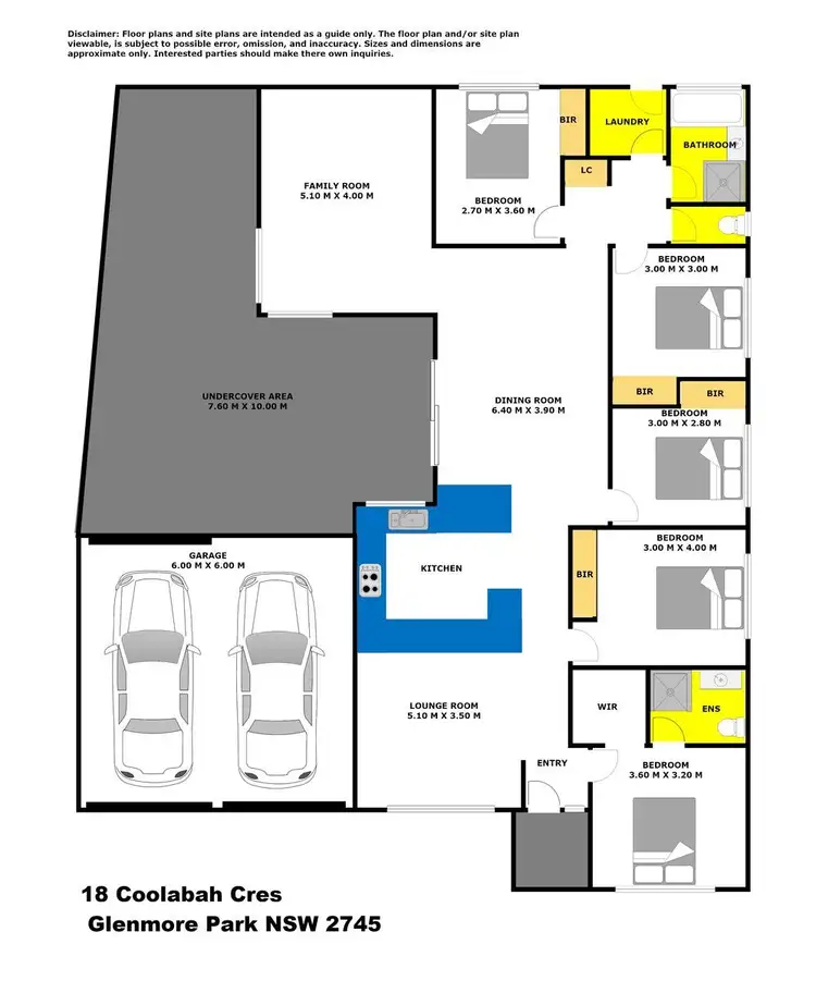 Floorplan of Homely house listing, 18 Coolabah Crescent, Glenmore Park NSW 2745