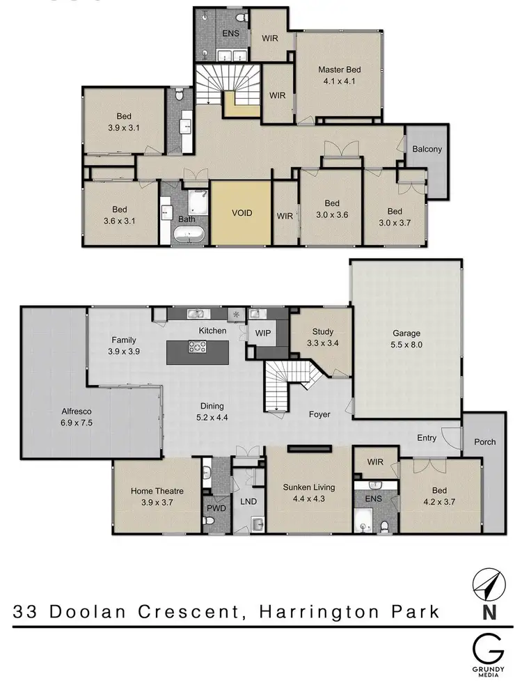 Floorplan of Homely house listing, 33 Doolan Crescent, Harrington Park NSW 2567