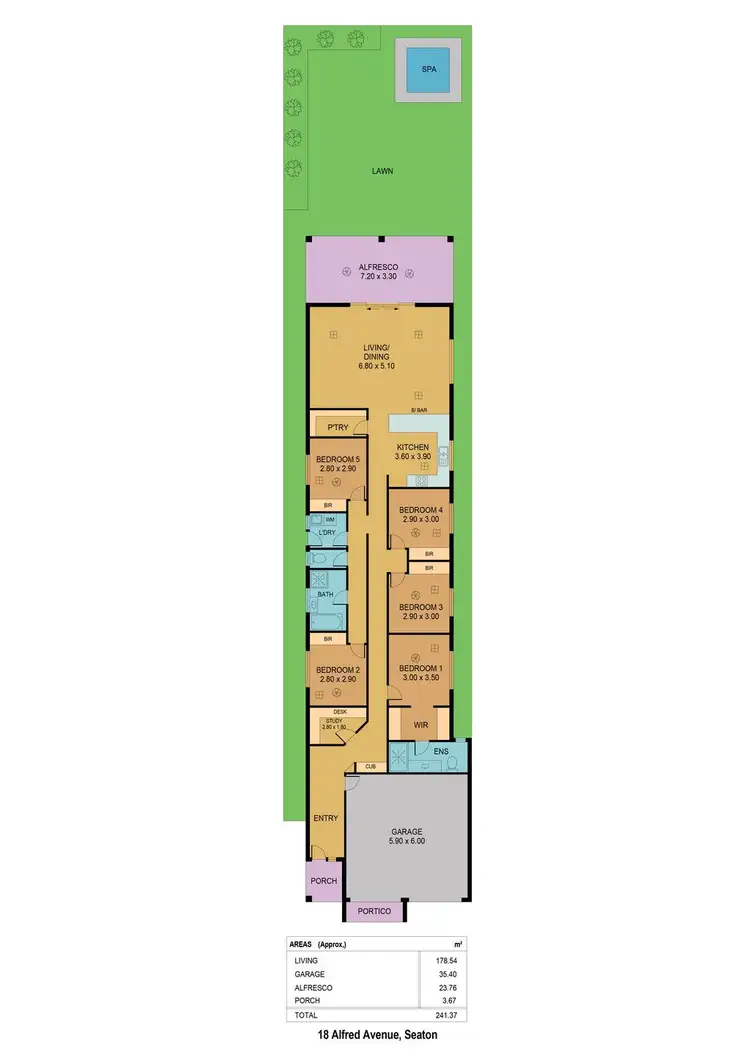 Floorplan of Homely house listing, 18 Alfred Avenue, Seaton SA 5023