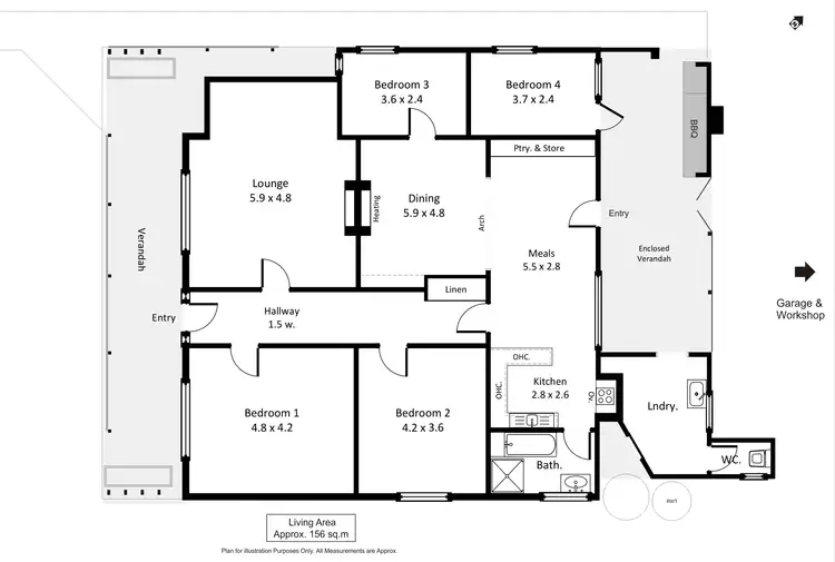 Floorplan of Homely house listing, 14 Twelfth Street, Renmark SA 5341