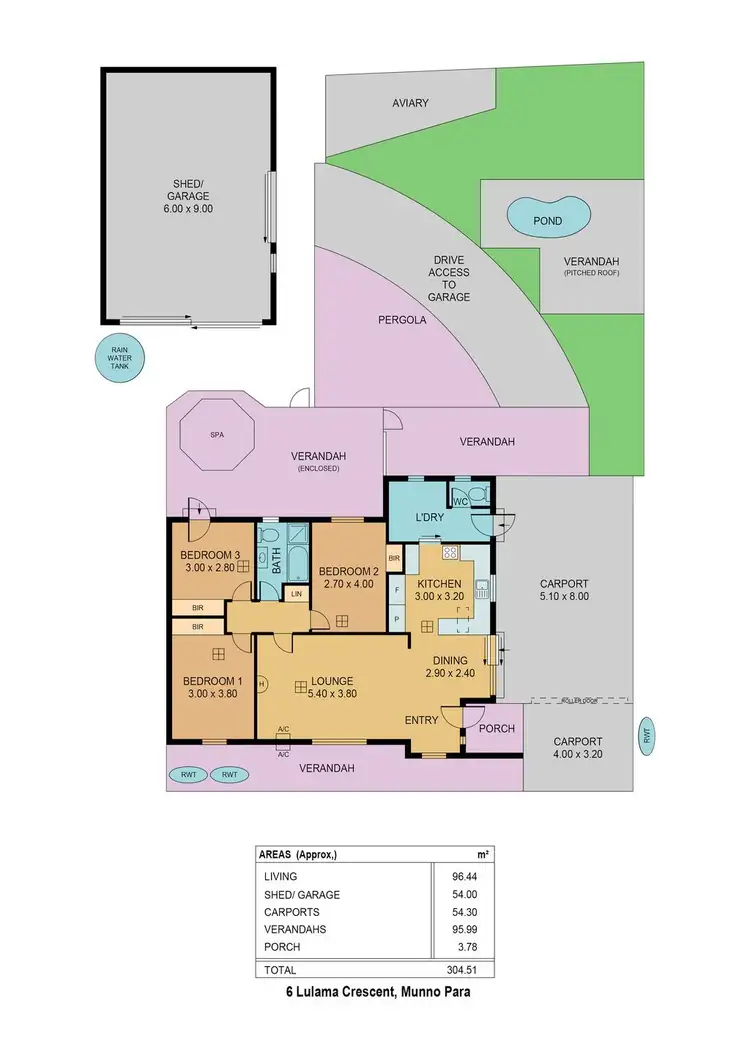 Floorplan of Homely house listing, 6 Lulama Crescent, Munno Para SA 5115