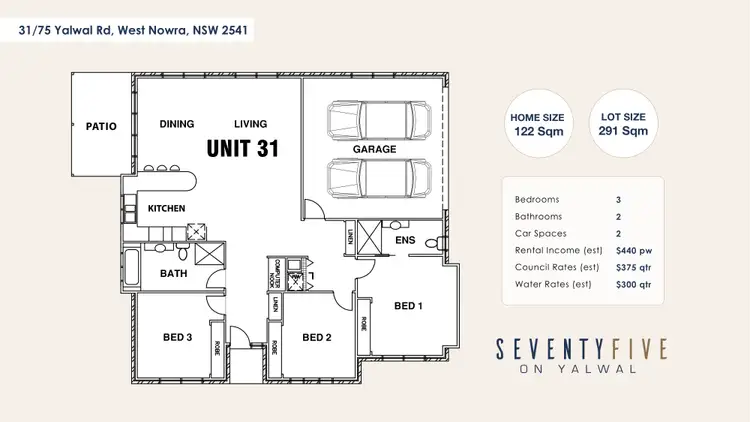 Floorplan of Homely house listing, 31/75 Yalwal Road, West Nowra NSW 2541
