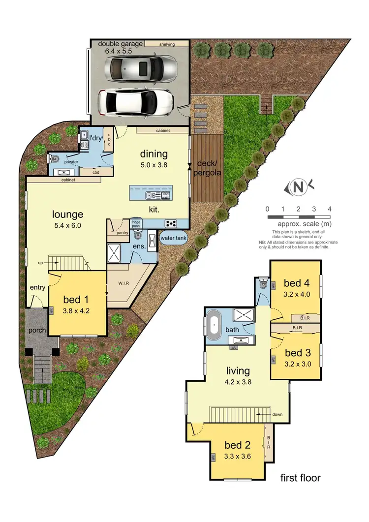 Floorplan of Homely townhouse listing, 6B Amesbury Court, Mount Waverley VIC 3149