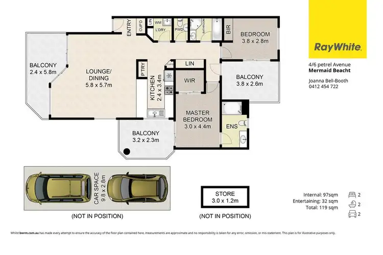 Floorplan of Homely unit listing, 4/6-8 Petrel Avenue, Mermaid Beach QLD 4218